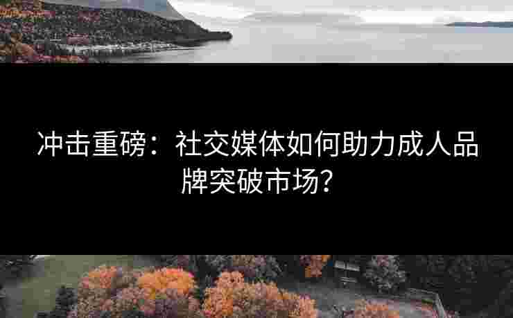 冲击重磅：社交媒体如何助力成人品牌突破市场？